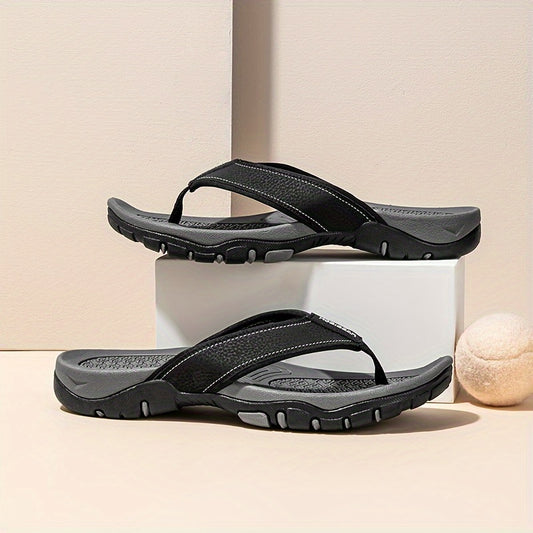 Vintage Fashion Outdoor Men'S Plus Size Round Toe Casual Slides