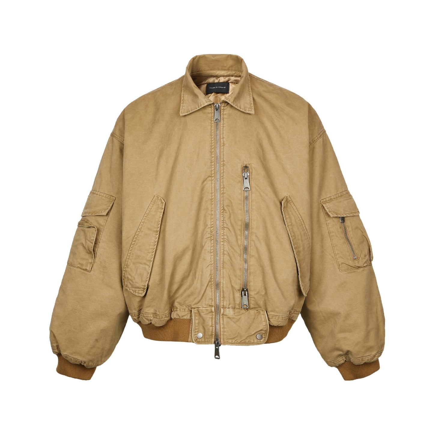 Men’s Cotton-Padded Bomber Jacket – Warm Casual Coat