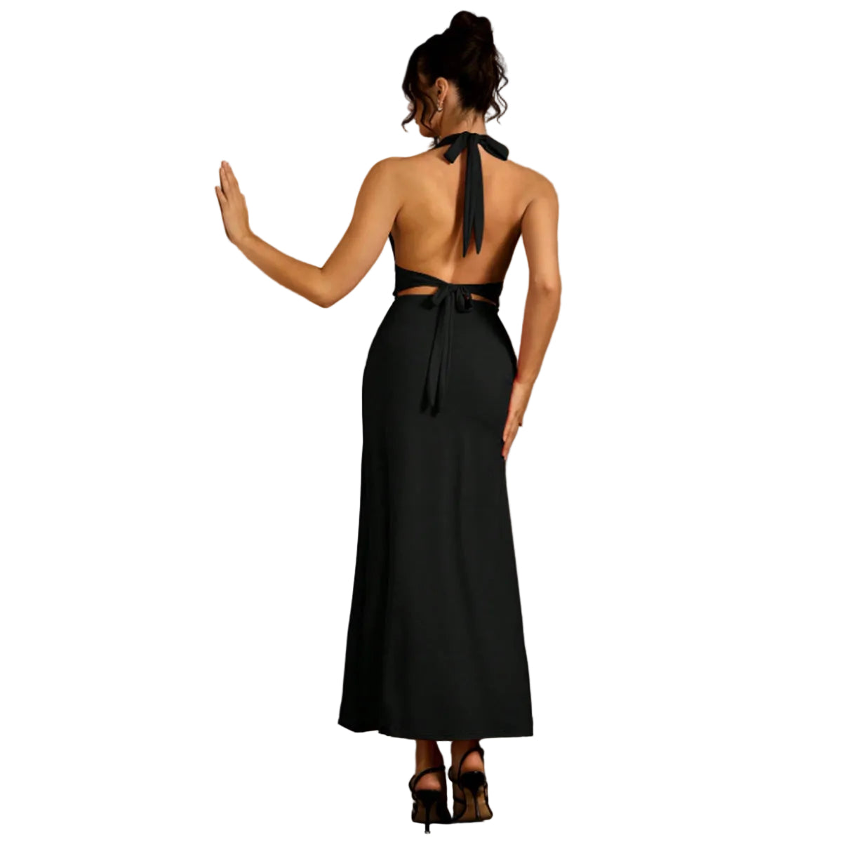 Chic Neck-Hanging Backless Bodycon Dress