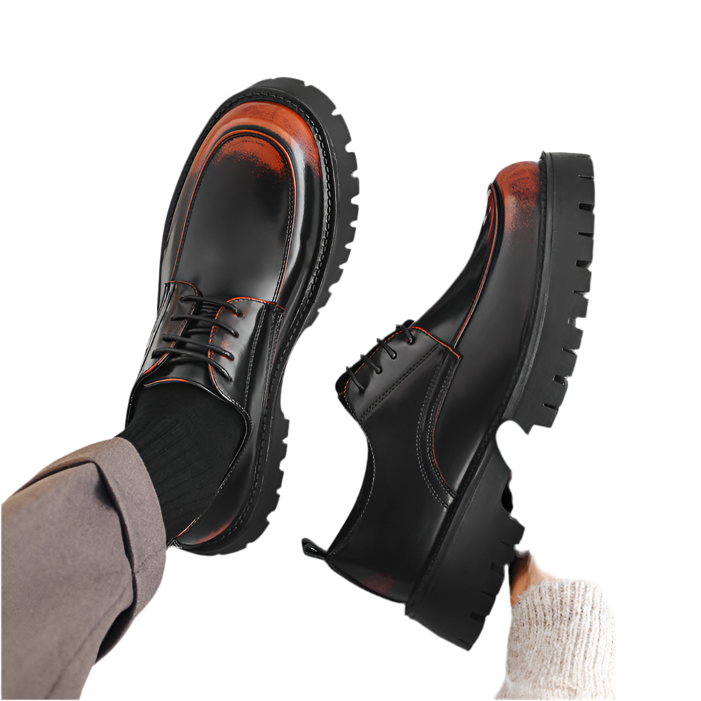 Men's Thick-soled Height-increasing Casual Leather Shoes