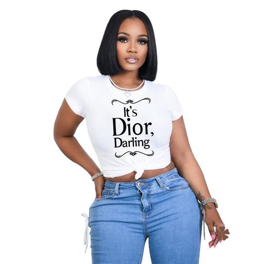 Women’s Trendy Letter Print Everyday Tee