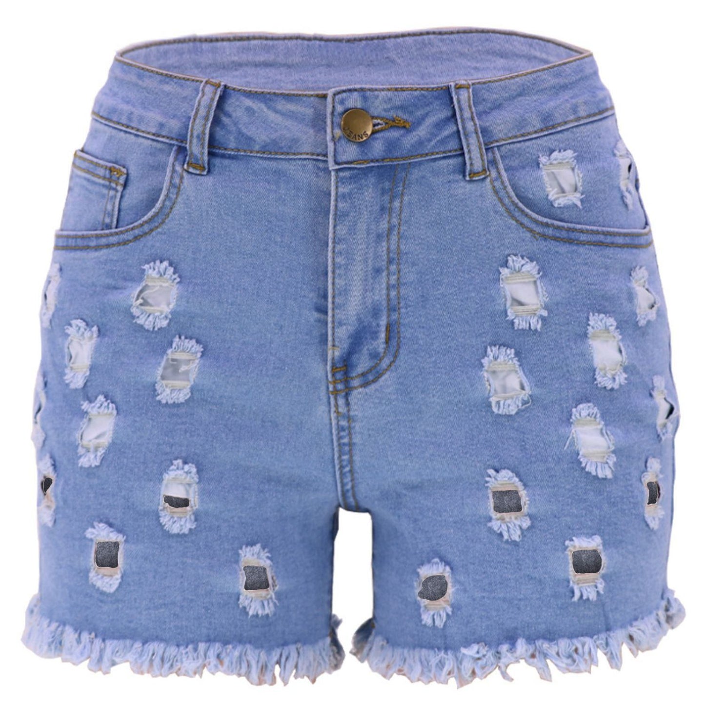 Women’s Mid-Rise High-Elasticity Casual Shorts