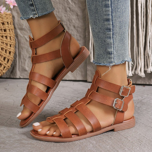 Women's Casual Thick Heel Non-slip Hollow Sandals