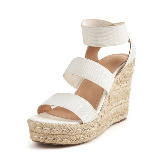 Espadrille Rope Sole Wedge Heel Sandals for Women