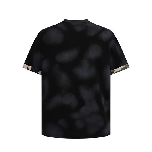 Tie-Dye Distressed Short Sleeve T-Shirt