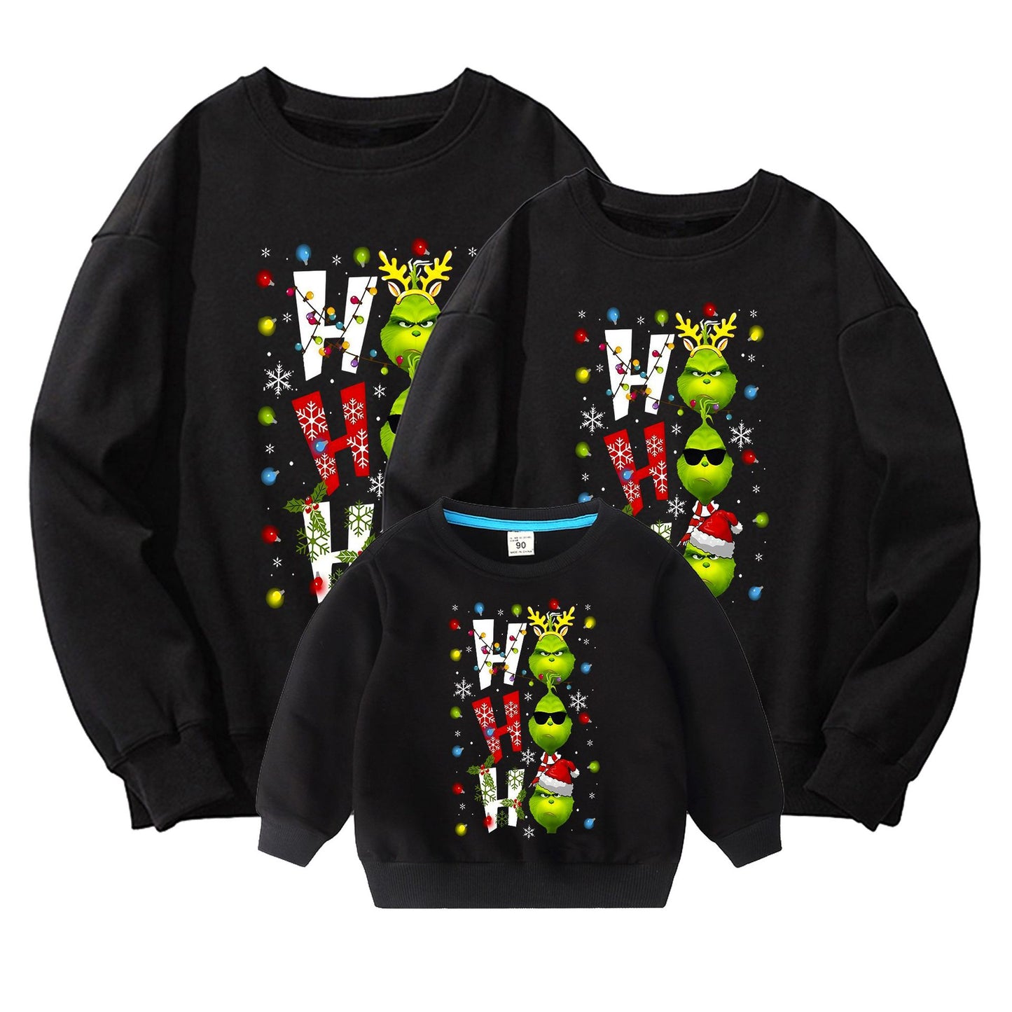 Family Matching Holiday Hoodie/Tee – Pure Cotton, American Style