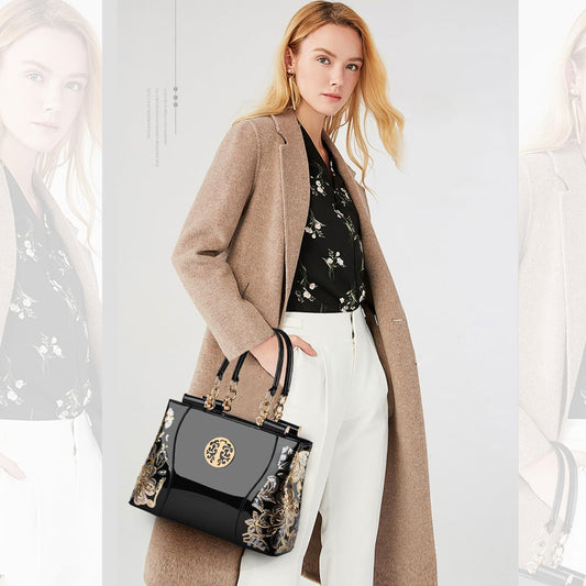 Elegant Patent Leather Handbags For Women - Stylish Hobo, Chic Tote, Versatile Shoulder, Crossbody Bags