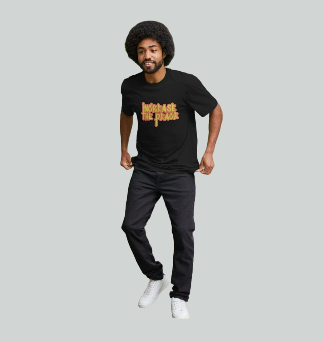 Erhöhen Sie den Frieden Druck Herren T-Shirts