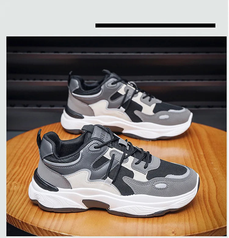 Men’s Lace-Up Breathable Athletic Sneakers-7