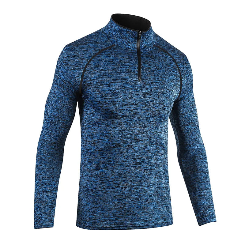 Custom Blank Slim Shirts Men Sport Long Sleeve T Shirt Quick Dry Outdoor Jogging T-shirt Gym Tops Wholesale Sportswear-8