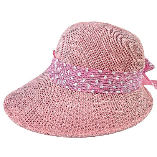 Women's Big Brim Bowknot All-Match Hat