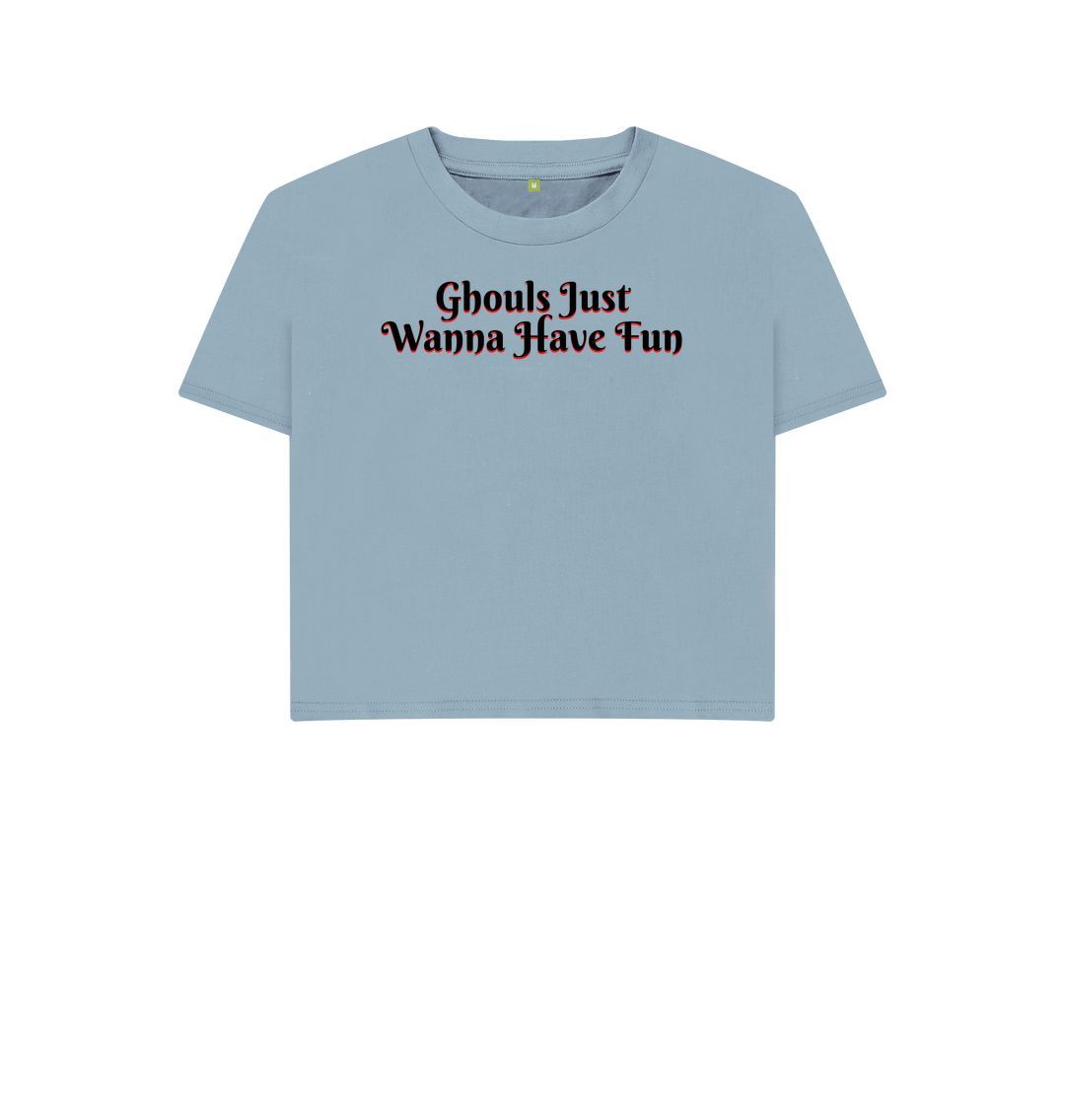Stone Blue Women's Ghouls Just Print Top T-Shirts