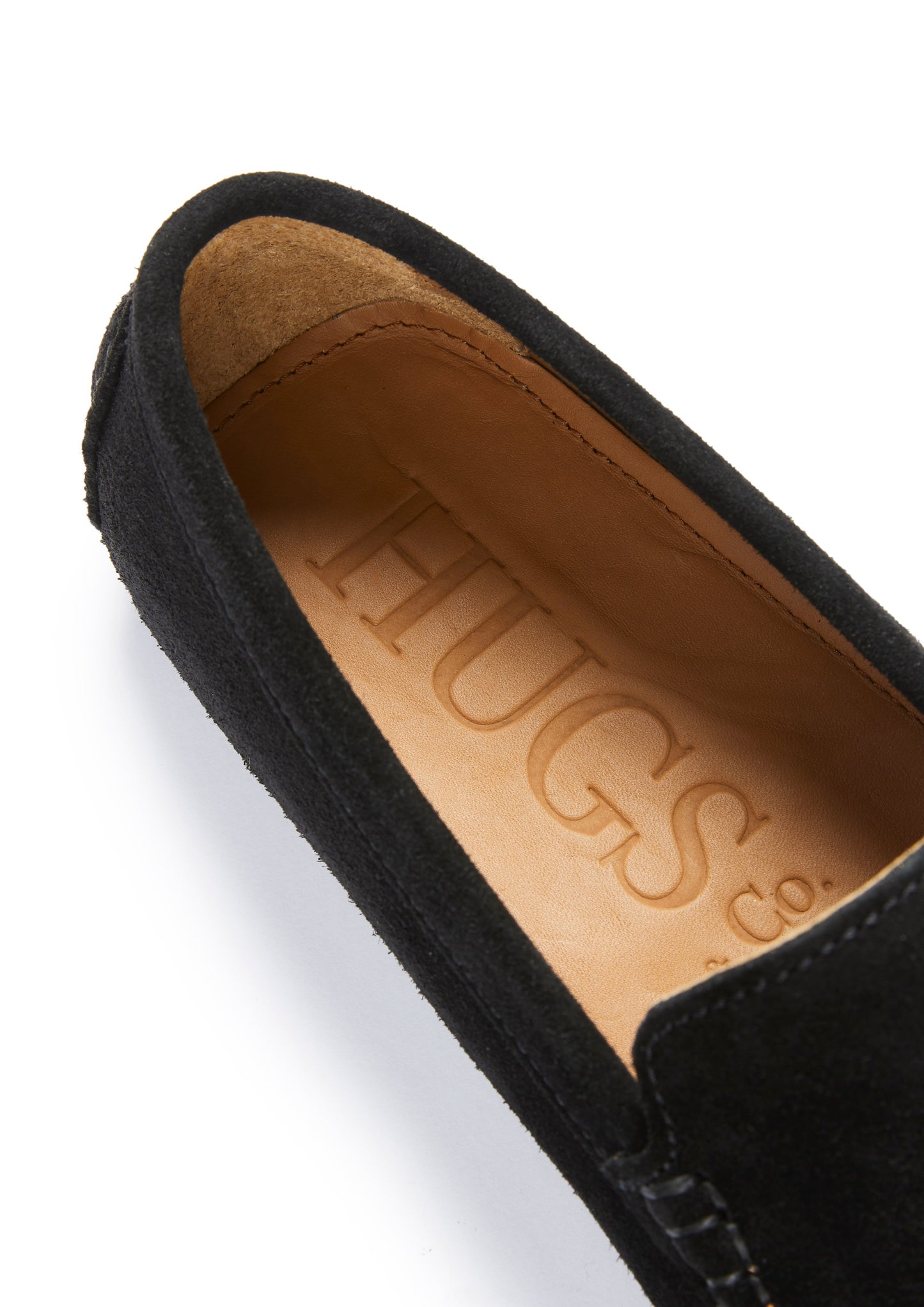 Men’s Tasselled Driving Loafers – Classic Black Suede Slip-On Shoes