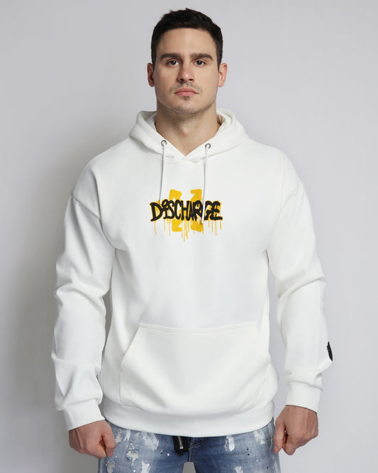 Hoodie with Distressed Print