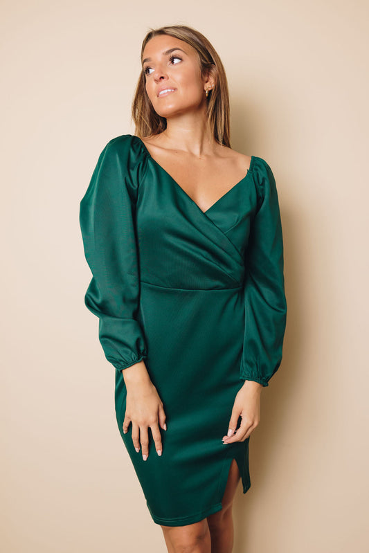 Fargo Bubble Sleeve Mini Dress-4