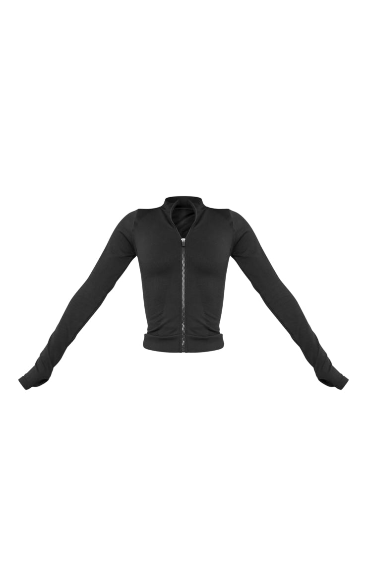 Navy Basic Seamless High Waist Gym Leggings