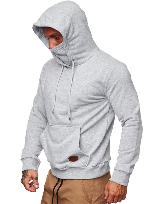 Sweatshirt mit Kapuze, langärmelig, T-Shirt, Herren-Sweatshirt, Maske