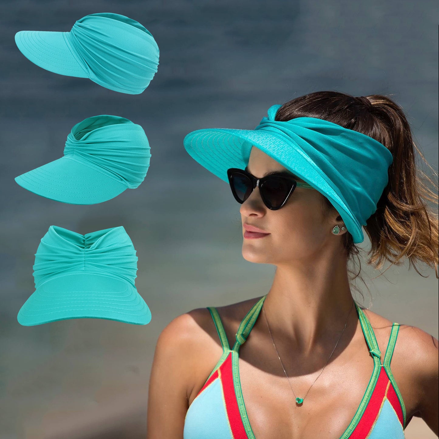 Women's New Empty Top Sunscreen Sports Beach Sun Hat