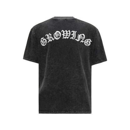 Streetwear Sanskrit Gothic Letter Print Tee