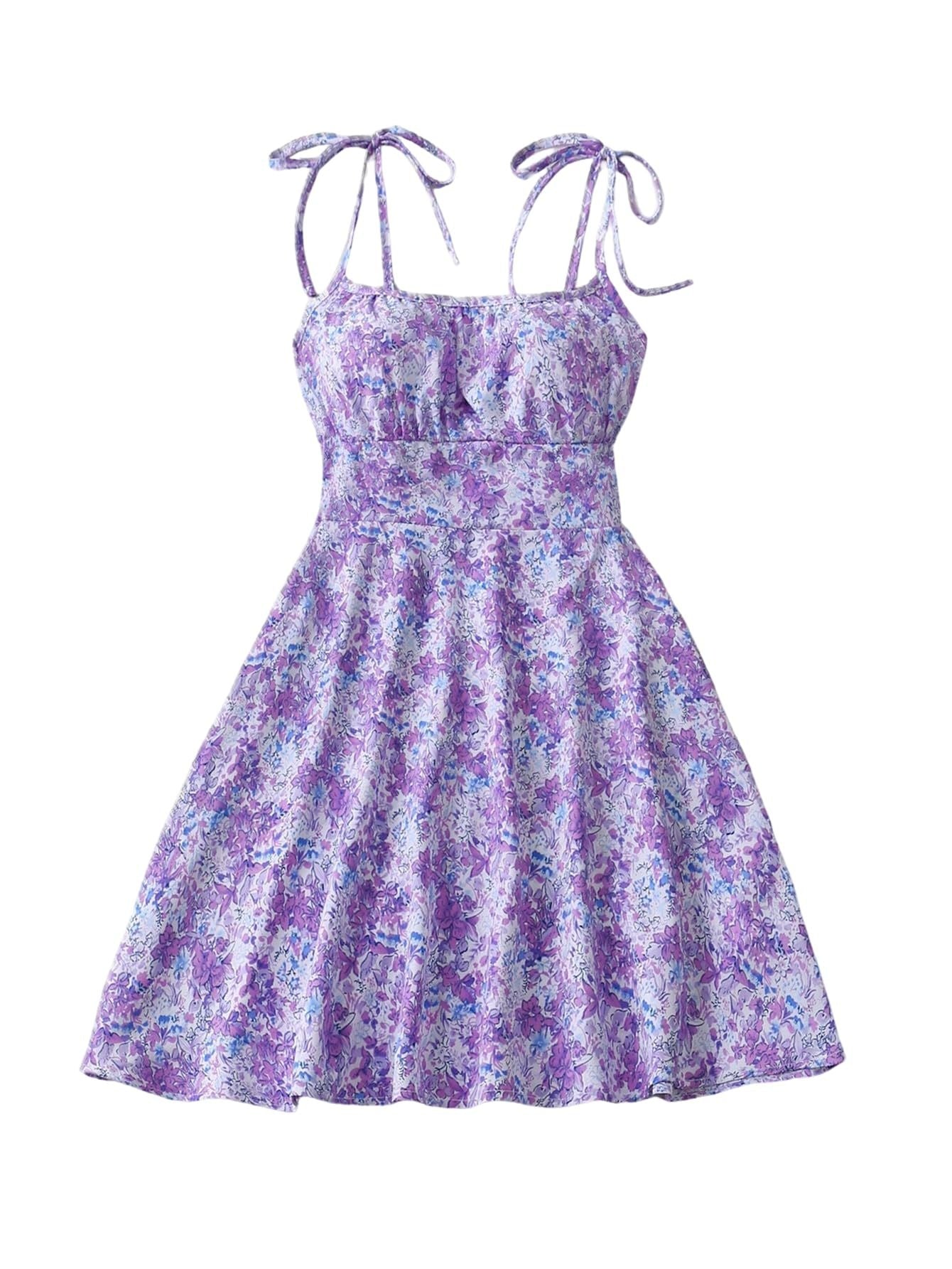 Floral Print A-Line Summer Dress for Women