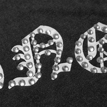 Streetwear Sanskrit Gothic Letter Print Tee