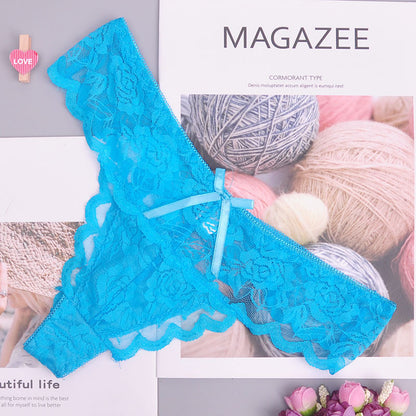 Women’s Cozy Lace G-String Thong & Briefs – Adjustable Lingerie Underwear