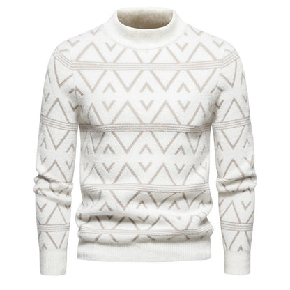 Men's Round Neck Pullover Thick Sweater