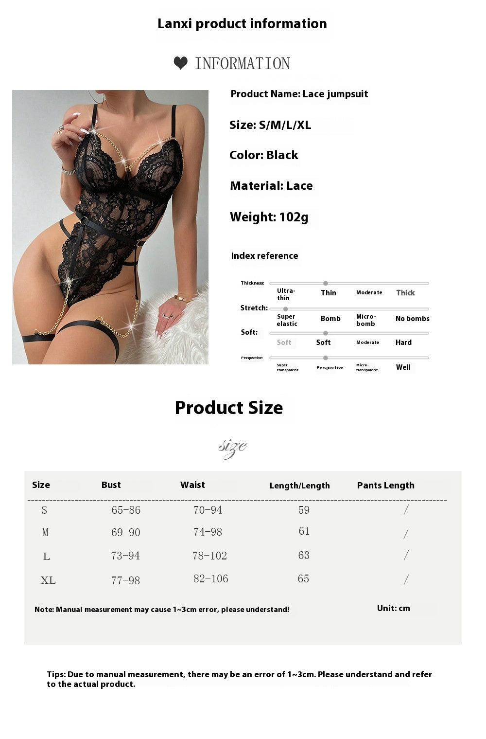 Lace See-Through Hollow Lingerie Suit – Passionate & Tempting Women’s Intimates