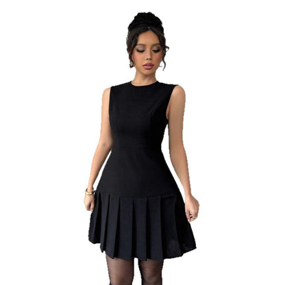 Elegant Sleeveless Ruffle Mini Dress
