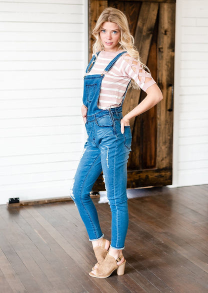 Milan Distressed Overalls-54