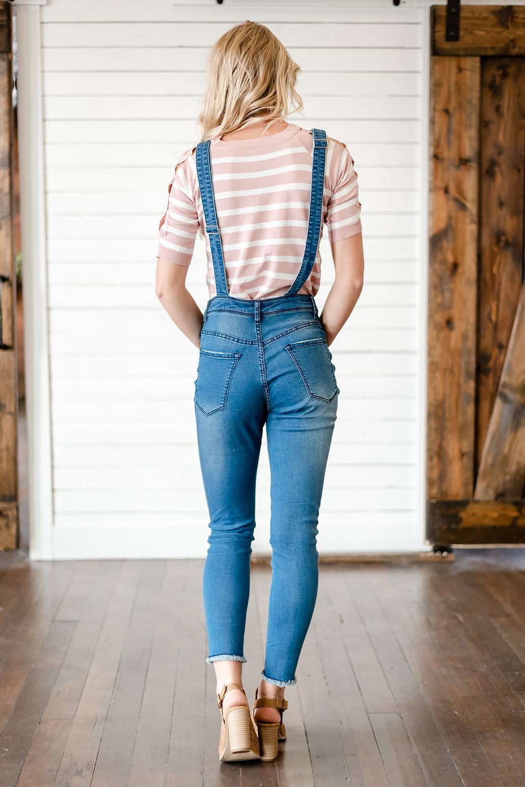 Milan Distressed Overalls-50