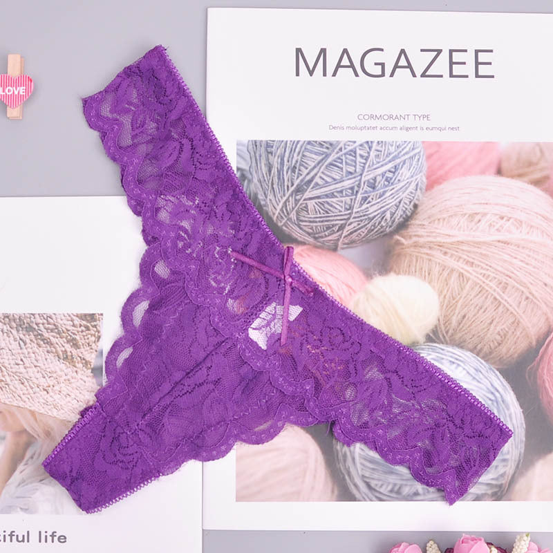 Women’s Cozy Lace G-String Thong & Briefs – Adjustable Lingerie Underwear
