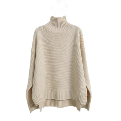 Women’s Cashmere Turtleneck Sweater – Soft Knitted Base Layer Pullover