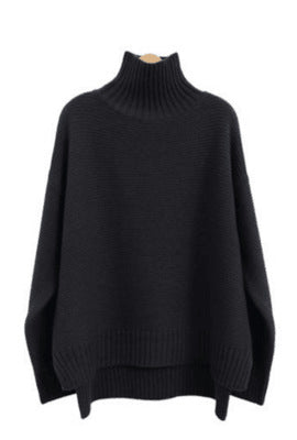 Women’s Cashmere Turtleneck Sweater – Soft Knitted Base Layer Pullover
