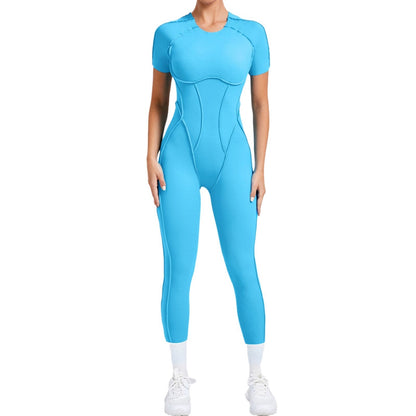 Women’s One-Piece Sports Yoga Jumpsuit – Seamless Fitness Bodysuit for Gym & Activewear