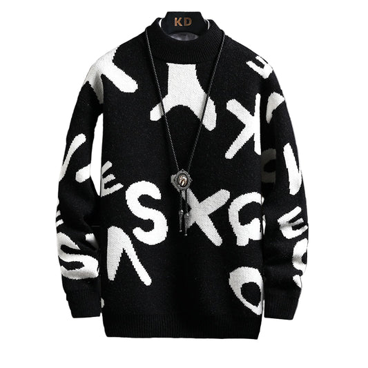 Men's Fashion Half Turtleneck Sweater