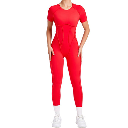 Women’s One-Piece Sports Yoga Jumpsuit – Seamless Fitness Bodysuit for Gym & Activewear