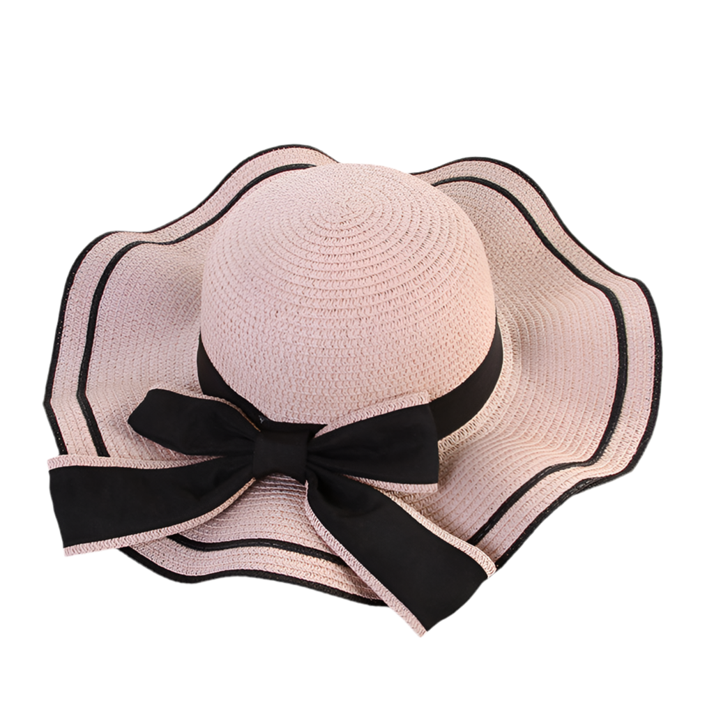 Summer Sun Straw Sunshade Panama  Fashion Bow Beach Hats