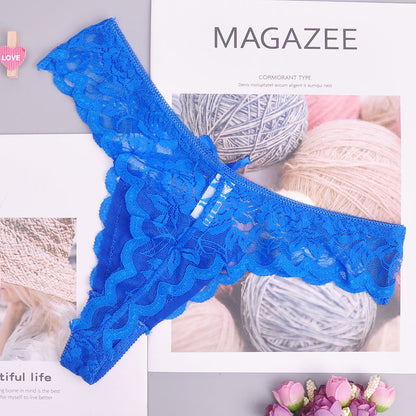 Women’s Cozy Lace G-String Thong & Briefs – Adjustable Lingerie Underwear