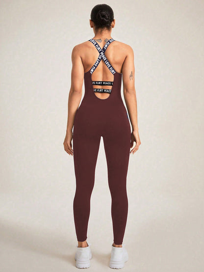 Seamless Camisole Jumpsuit – High Elastic Fit, Ultra-Comfortable