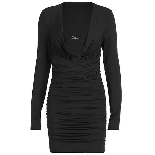 Sexy High-Waist Bodycon Dress with Long Sleeves