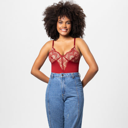 Women’s Sexy Lace Stitching T-Back Jumpsuit – One-Piece Lingerie Bodysuit