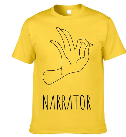 Men’s Gesture Print Short Sleeve T-Shirt – Casual Streetwear Graphic Tee