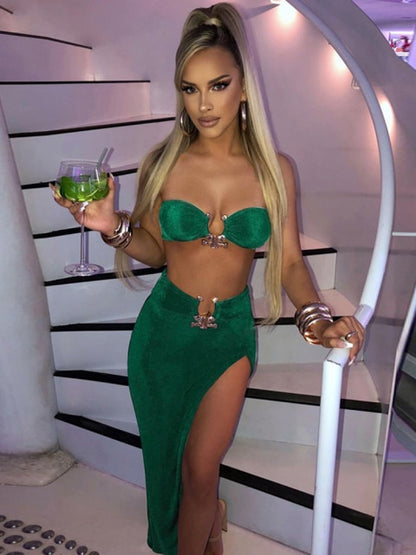 Trägerloses, kurzes Tube-Top
