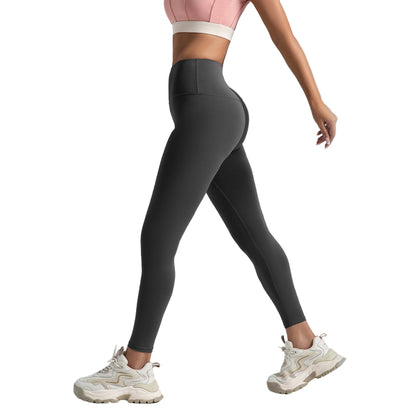 Seamless Peach Butt Yoga Pants – High Waist Tummy Control Sports Leggings for Women