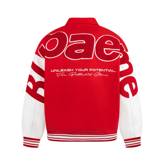 Men’s Letter Embroidered Varsity Baseball Jacket
