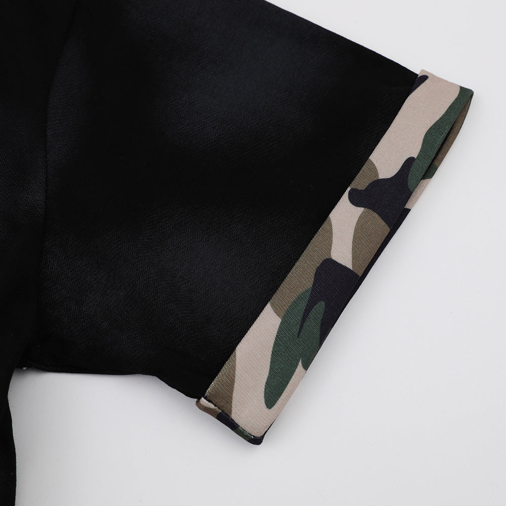 Tie-Dye Distressed Short Sleeve T-Shirt