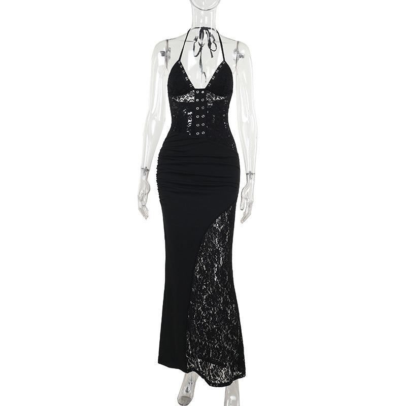 Sexy Figure-Hugging Lace Slip Dress for Women