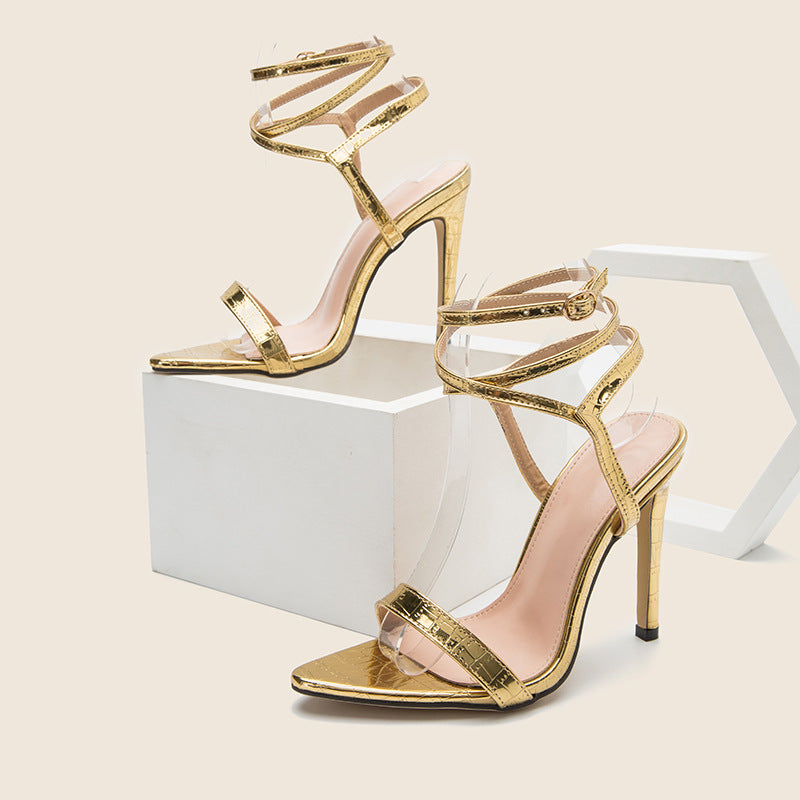 Sexy Lace-Up Stiletto Summer Sandals for Women