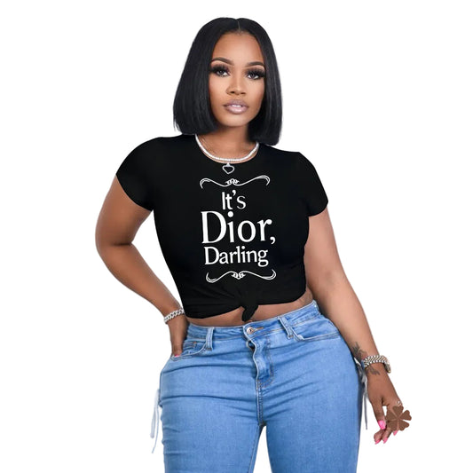 Women’s Trendy Letter Print Everyday Tee